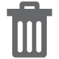 Trash can icon